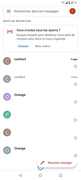 Configuration d’un compte e-mail manuellement
